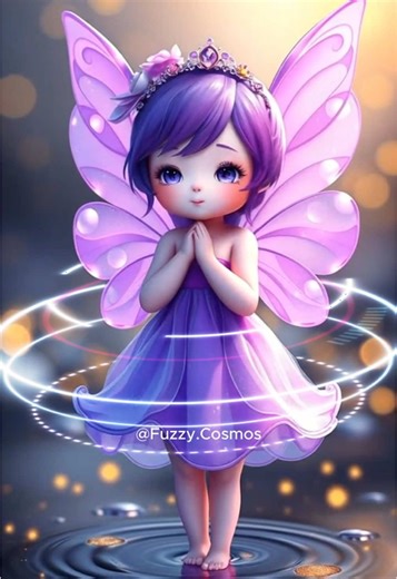 Cute Fairy Live Wallpaper in Pink and Purple