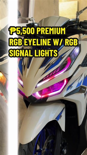 PREMIUM RGB EYELINE w/ RGB Signal Lights🔥 ₱5,500 ALL IN ✅ MJLED Moto Garage 📍Installation Location: San Andres 1, Area C, Dasmariñas City, Cavite What do we offer❓ ✔️ FULL RGB EYELINE ✔️ HYBRID HEXA FRAME ✔️ PREMIUM RGB EYELINE (w/ RGB Signal Lights) ✔️ HYBRID RGB EYELINE ✔️ BILED SET-UPS ✔️ PREMIUM “DANCING” UNDERGLOW How to avail our services❓ ✔️ Send us a direct message ✔️ By scheduling only (no walk-ins) ➕add ons: ₱1,500 for PREMIUM