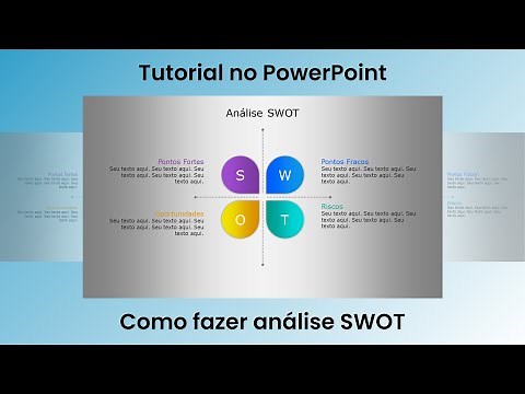 Como fazer uma análise SWOT no PowerPoint | Tutorial de infográfico para sua apresentação
