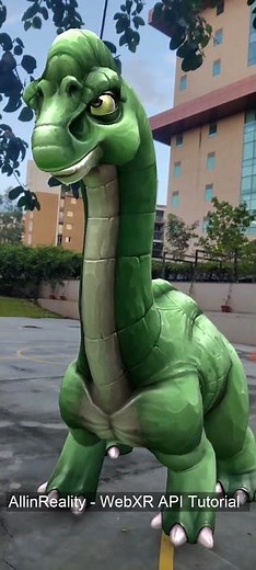 WebXR API Tutorials - XR Dinosaurs using WebXR || Augmented Reality 2