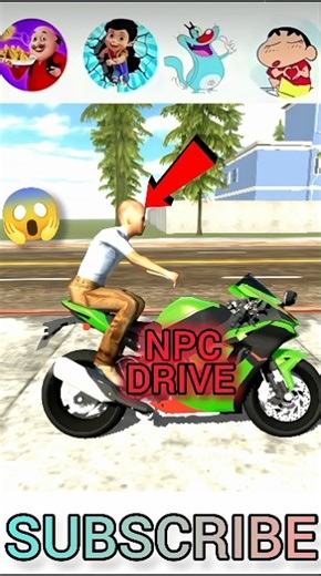 npc drive a bike🔥 in Indian bike driving 3D 😱 || GTA v mod #gaming#shorts #challenge #shortsviral 11