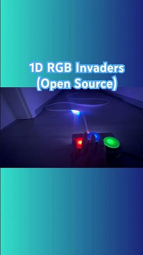 1D RGB Invaders Retro Arcade Game DIY
