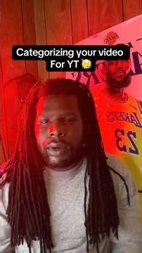 Categorizing your video For YT 🥳 #category #education