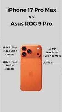 iPhone 17 Pro Max vs Asus Rog 9 Pro