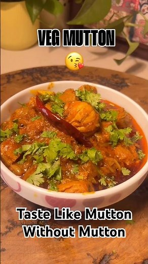 VEG MUTTON 🍛 must try #cooking #homemade #recipe #soyachunks #vegetarian