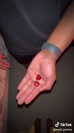 She's been happy all week 🤨. Don't eat too much candy guys 👀 #healthtips #candy #gummybear