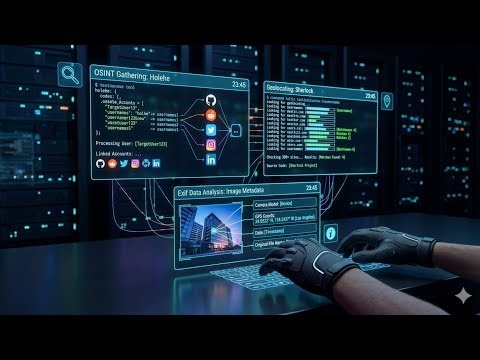 How to know information using holehe sherlock and image metadata . 💀|KNOWLEDGE HUB|