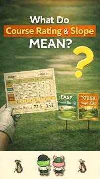 Course Rating & Slope Explained | Golf Handicap Basics Made Simple