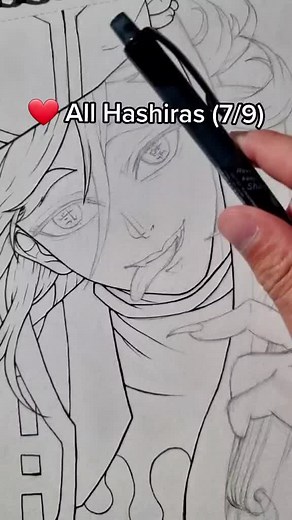 Demon Slayer Hashiras Drawing: Art Showcase