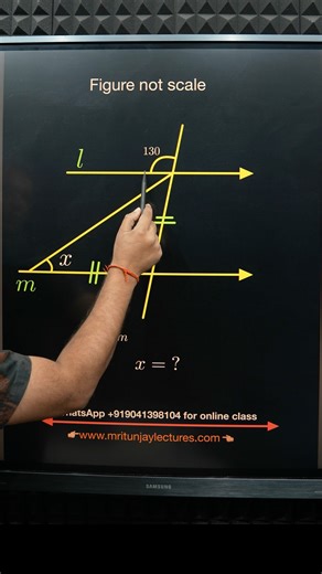 find out angle x #angle #triangle #geometry #math #mritunjaylectures 😍😊😍😊😎😍 | Mritunjay Lectures