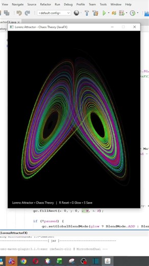 Tiny Changes Create Chaos… 🦋 | Lorenz Attractor #shorts