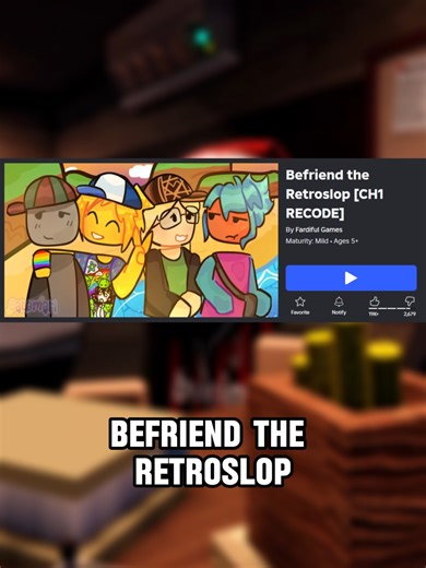 Befriend the Retroslop: A Roblox Adventure