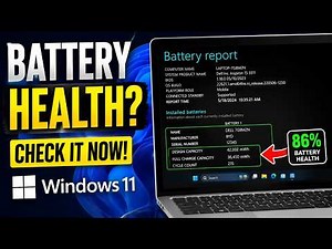 How to Check Battery Health in Windows 11 (Battery Report)