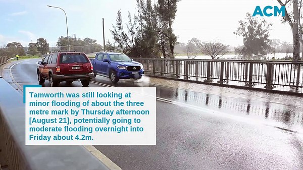 Minor to moderate flooding in Tamworth