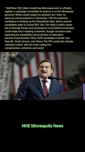 MyPillow CEO Mike Lindell has filed paperwork to officially register a campaign committee to explore