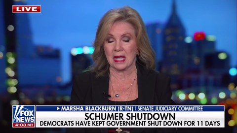 Marsha Blackburn claims Schumer was planning for shutdown in a ‘war room’ for a long time