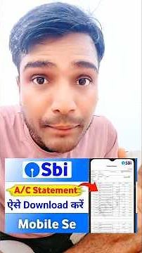SBI bank statement kaise nikale | sbi bank statement pdf download | sbi account statement download