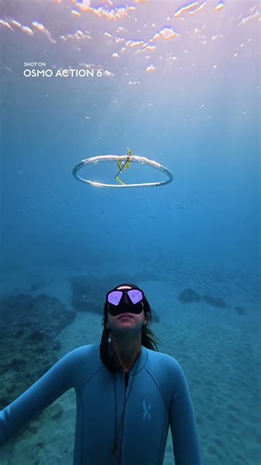 Freediving Bubble Rings Underwater | Osmo Action 6 POV 🌊🤿
