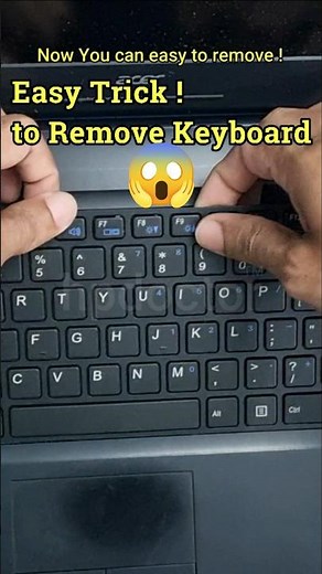 Acer Keyboard Removal Trick 😮 | Quick Repair Tip
