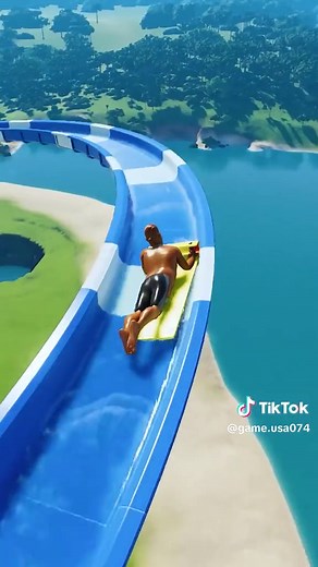 Near Miss on the Water Slide - Planet Coaster 2 Adventure