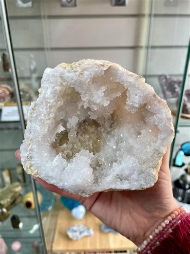 Natural Quartz Geode Cluster | Sparkling Crystal Mineral Specimen Decor 3 - Etsy UK