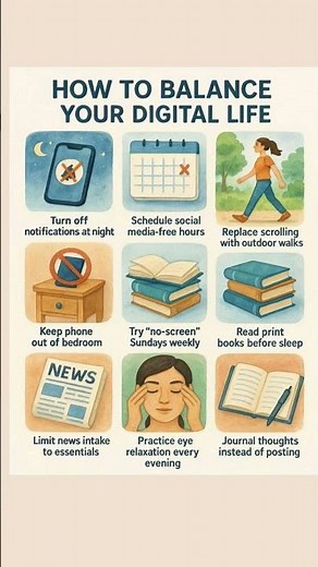 How to Balance Your Digital Life: 10 Simple Habits That Actually Work 📱🌿 | Digital Detox Guide