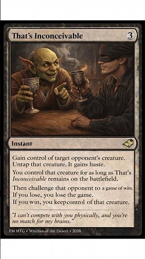 Princess Bride x MTG - That’s Inconceivable Card Design