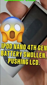 Fixing a SWOLLEN BATTERY in an iPod nano 4th gen #ipod #repair #fix #tech