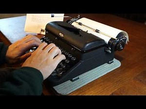 1939 Royal Arrow typewriter at work