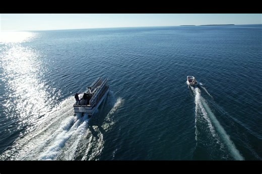 Hickory Dickory Dock takes 100 feet of Roll-in dock 7 mikes off shore to Thunder Bay Island🇺🇸☀️👊####Dailygrind #dockdynasty #hickorydickorydocks #dockcommander #rollinstyle #puremichigan #lakelife #michigan #michiganproducts #madeinusa #tiktok #lake #greatlakes #alpenamichigan