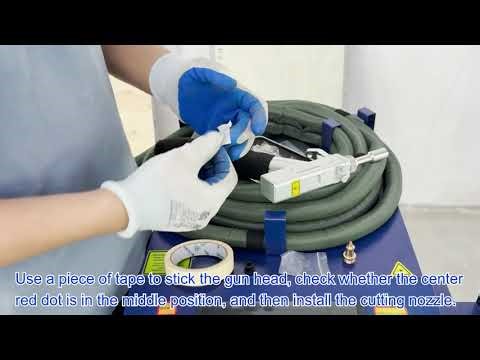 4 in 1 laser welding machine SUP 23T system laser cutting mode set up