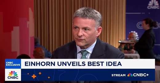 Greenlight's Einhorn: Gold will go higher and it's based on confidence in fiscal and monetary policy