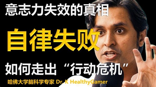 揭秘意志力失效的真相，以及真正让你行动起来的底层系统！|哈佛脑科学教授 Dr. K 中英字幕 1080p