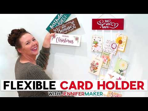 Make A DIY Interchangeable Card Holder | Easy Holiday Decor | Painting Tips