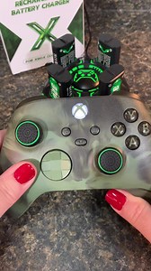Gaming Charging Dock with 4 Rechargeable Batteries and LED Indicator