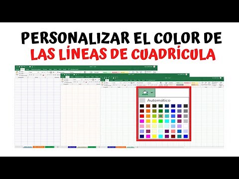 How to change the color of grid lines throughout an Excel sheet