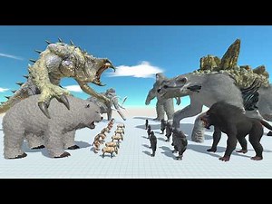 Animal Battle: Gacha, Dinopithecus, Bigfoot VS Mammoth, Venosaur, Bear in ARBS