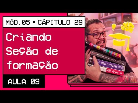 Área de Formações no Portfólio - Curso em Vídeo HTML5 e CSS3