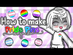 ᶻz﹒ How to make pride pins for gacha! 🏳️‍🌈 ✦﹒ Gabbieverse ✦ ﹒