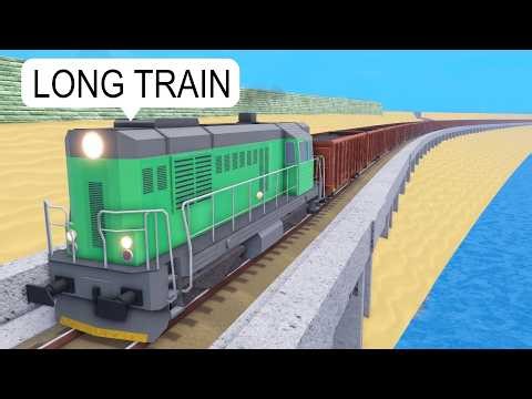I Built a Train Line on Roblox BUT the Train Goes Too Fast to Stop
