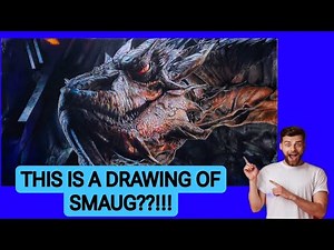 BEST DRAGON DRAWING!? SMAUG from the Hobbit! #smaug #dragonart #fantasyart #tolkien #lotr