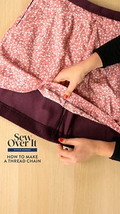 11K views · 6 comments | Learn how to make a thread chain with our new Stitch School Tutorial! Perfect to secure the lining to the outer fabric on any lined skirts and dresses, thread chains are quick & easy but they make a bit difference to elevate your me-mades 瑱 #sewing #soistitchschool #sewistsofinstagram #sewingtechniques #threadchain | Sew Over It | Facebook