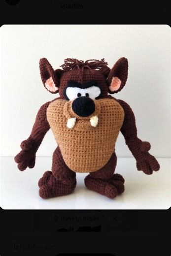Taz Devil Amigurumi Crochet Pattern, Cartoon Plush Toy, Beginner Friendly PDF (NO AI) - Etsy