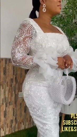 WHITE LACE STYLES FOR ALL EVENTS#shorts#lace #youtubeshorts#wedding #asoebistyles #elegant #trending
