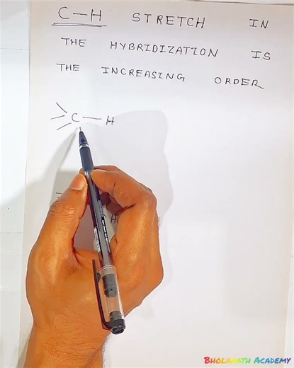 C–H Stretch Increasing Order | Hybridization Explained in 30 Seconds