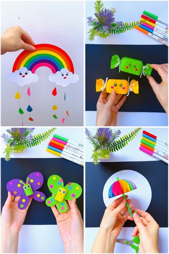 7.9M views · 58K reactions | Beautiful craft ideas for kids 殺 | ART & Creativty | Facebook