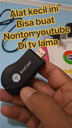 alat ini bisa bikin layar hp tampil tv lama kita#anycast #hdmidoungle #androidbox