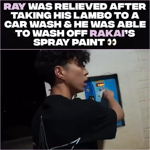 4 THE CULTURE on Instagram: "#Ray was relieved after taking his Lamborghini Urus to a car wash and he was able to wash off #Rakai’s spray paint 😅! #Viral #Explore #Explorepage"