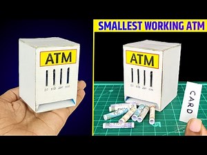 World's SMALLEST working ATM | How to make a simple ATM | easy cardboard atm machine | Mini ATM