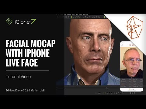 iClone 7.22 Tutorial - Motion LIVE: Facial Mocap with iPhone LIVE FACE